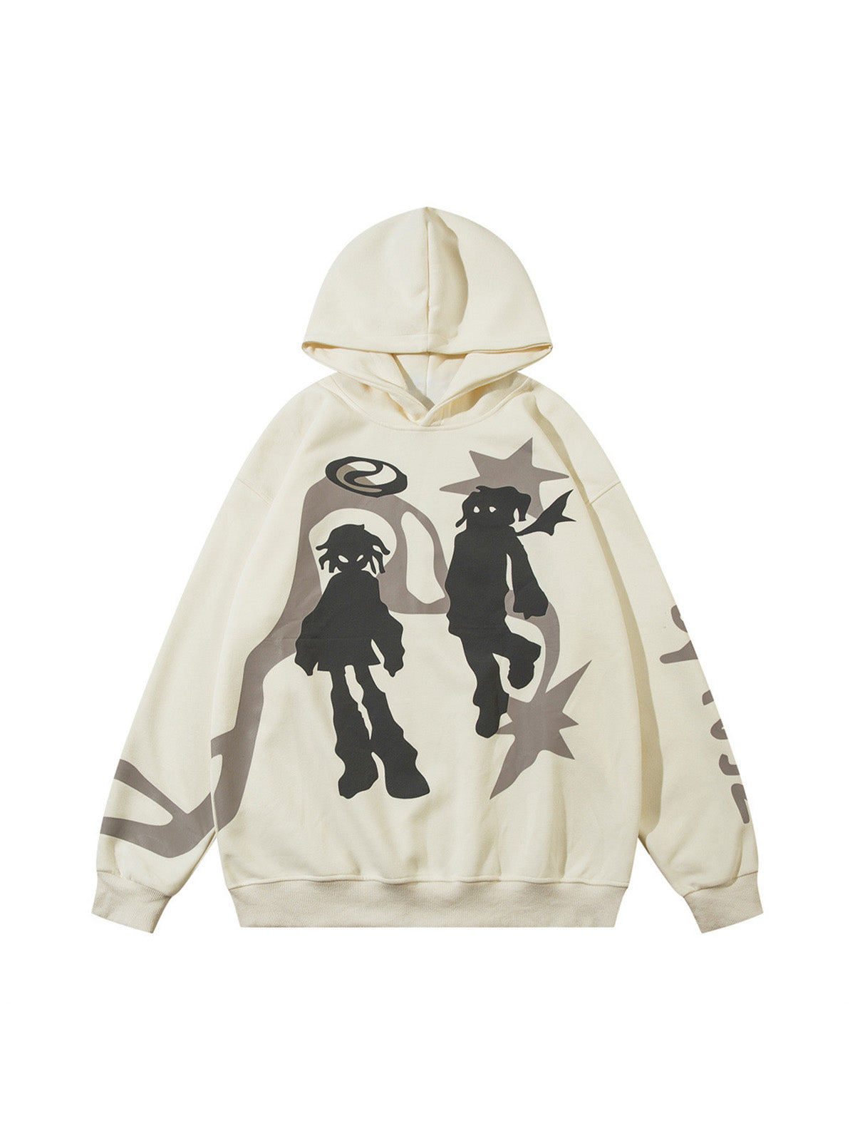Sweat à capuche imprimé ange abstrait Thesupermade