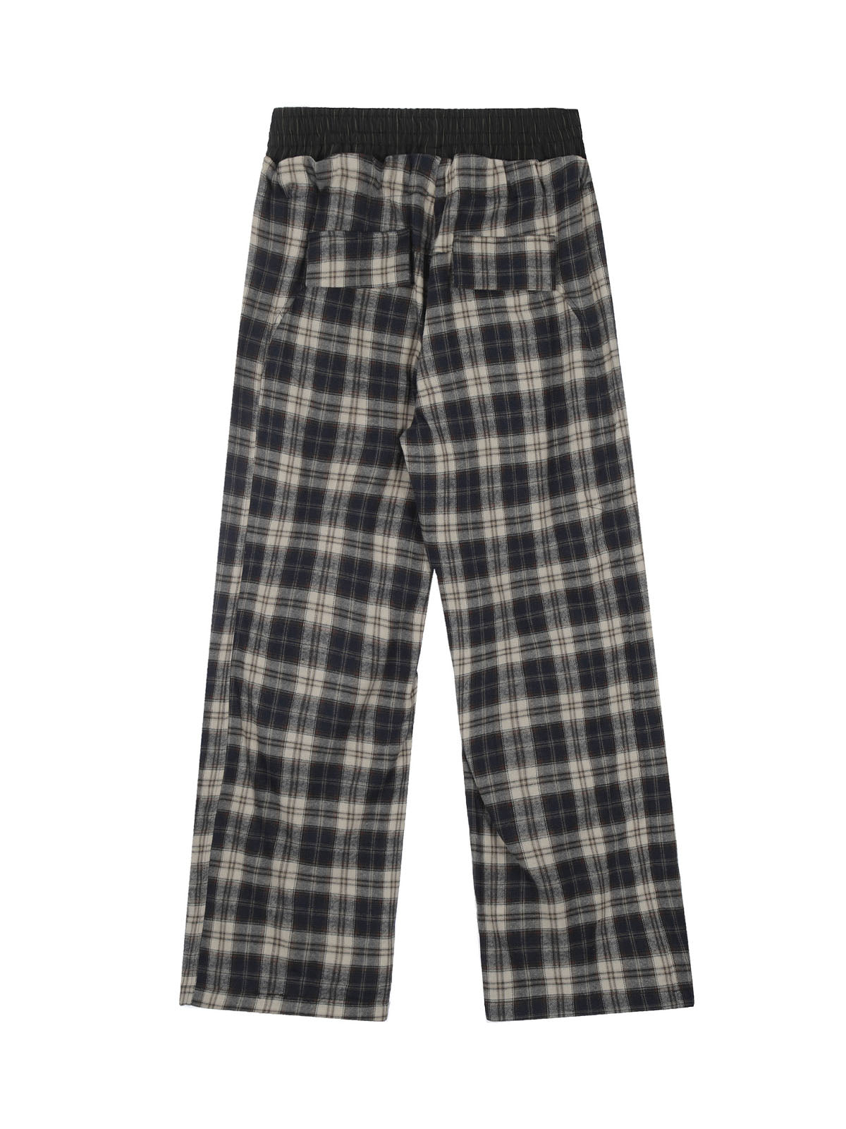 Plaid Patterned Drawstring Pants