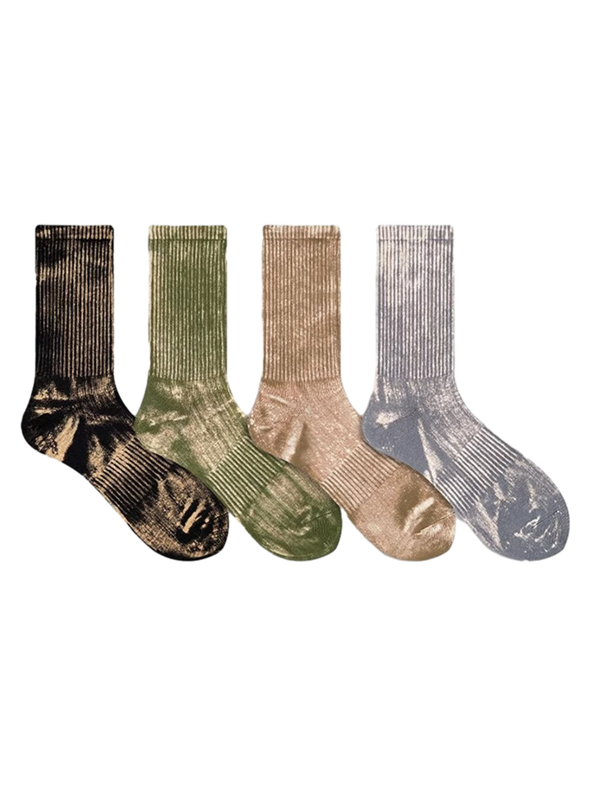 Thesupermade Workwear Distressed Tie-dyed Socks