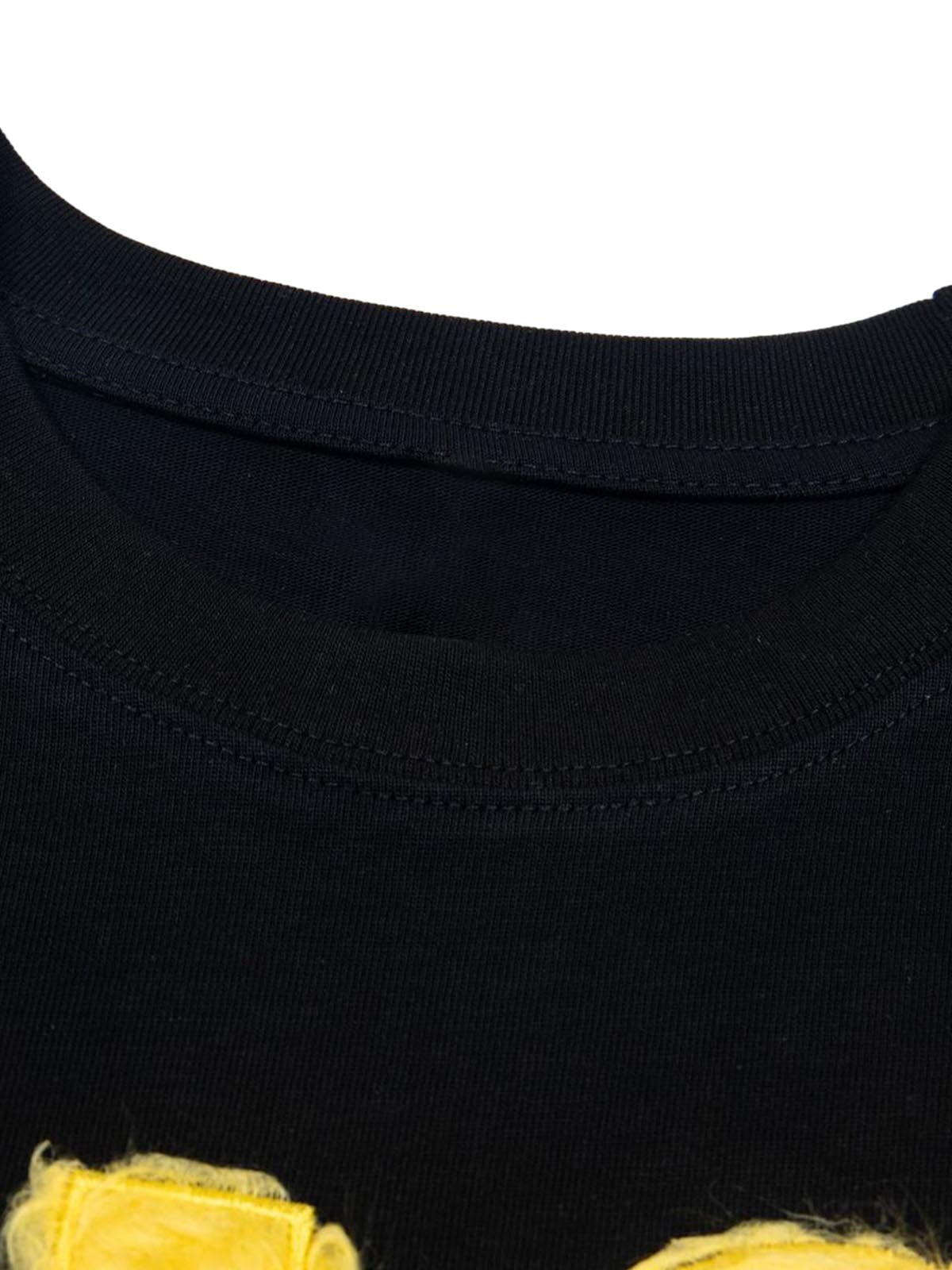 T-Shirt mit schwerem Retro-Patch-Stickerei