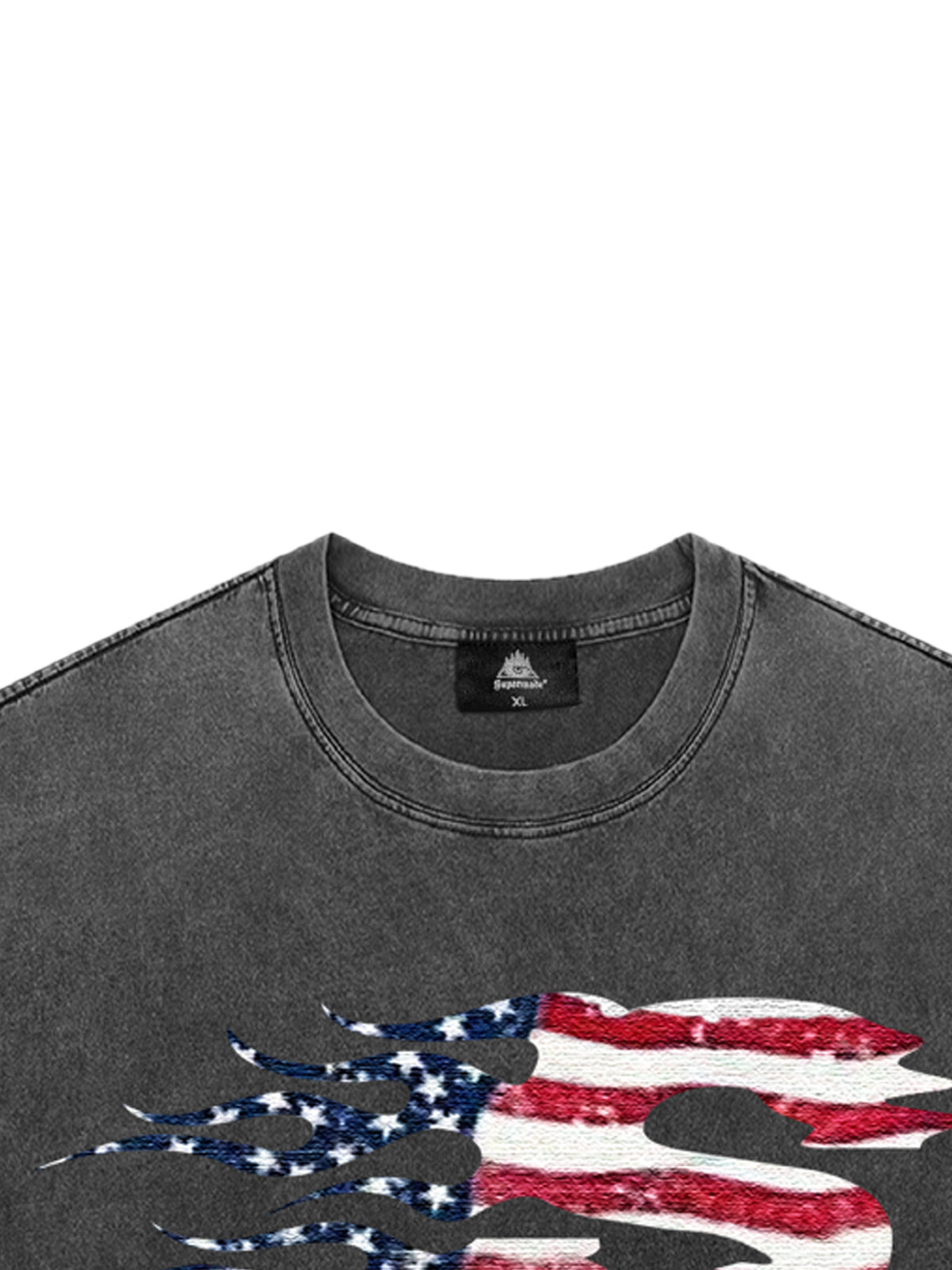 Original Patriotic Flame Graphic T-Shirt