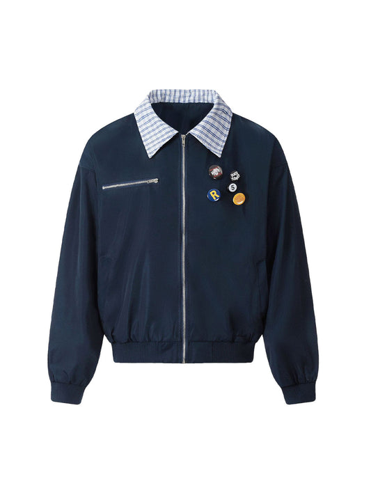 Veste de travail à coutures rétro