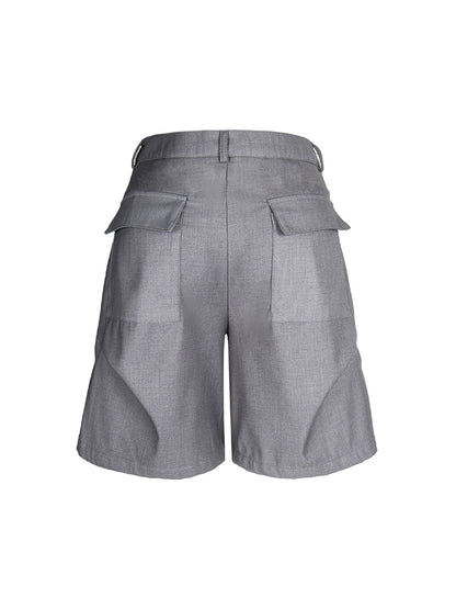 Short plissé à rivets Street Retro