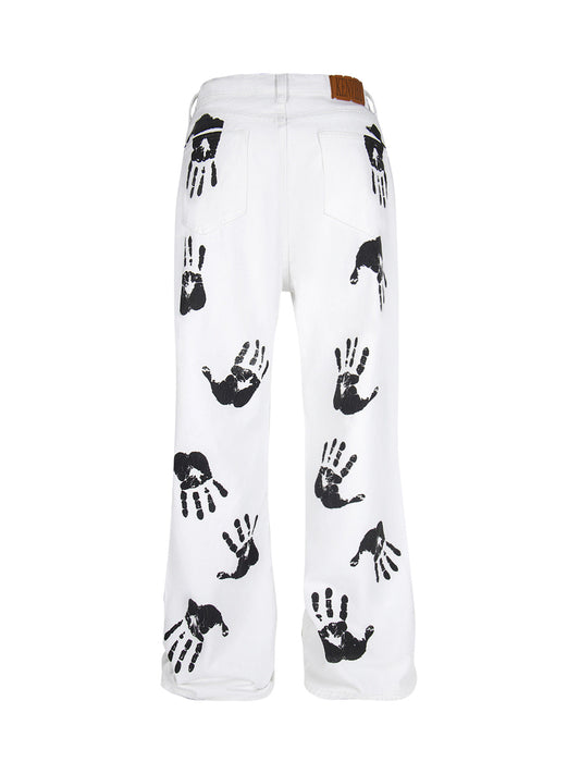Pantalon décontracté Cleanfit à imprimé palmier