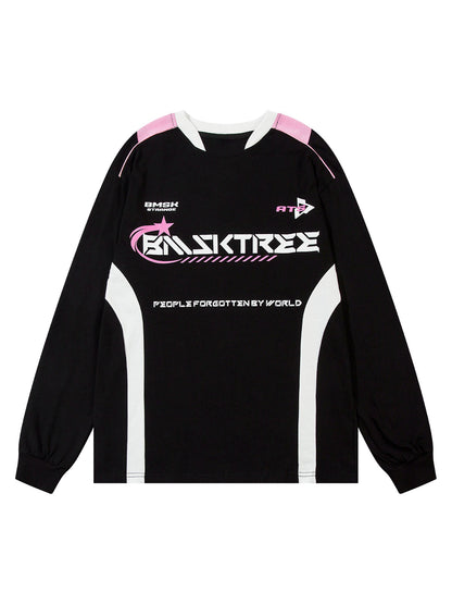 Thesupermade Racing Oversized Long Sleeve T-shirt