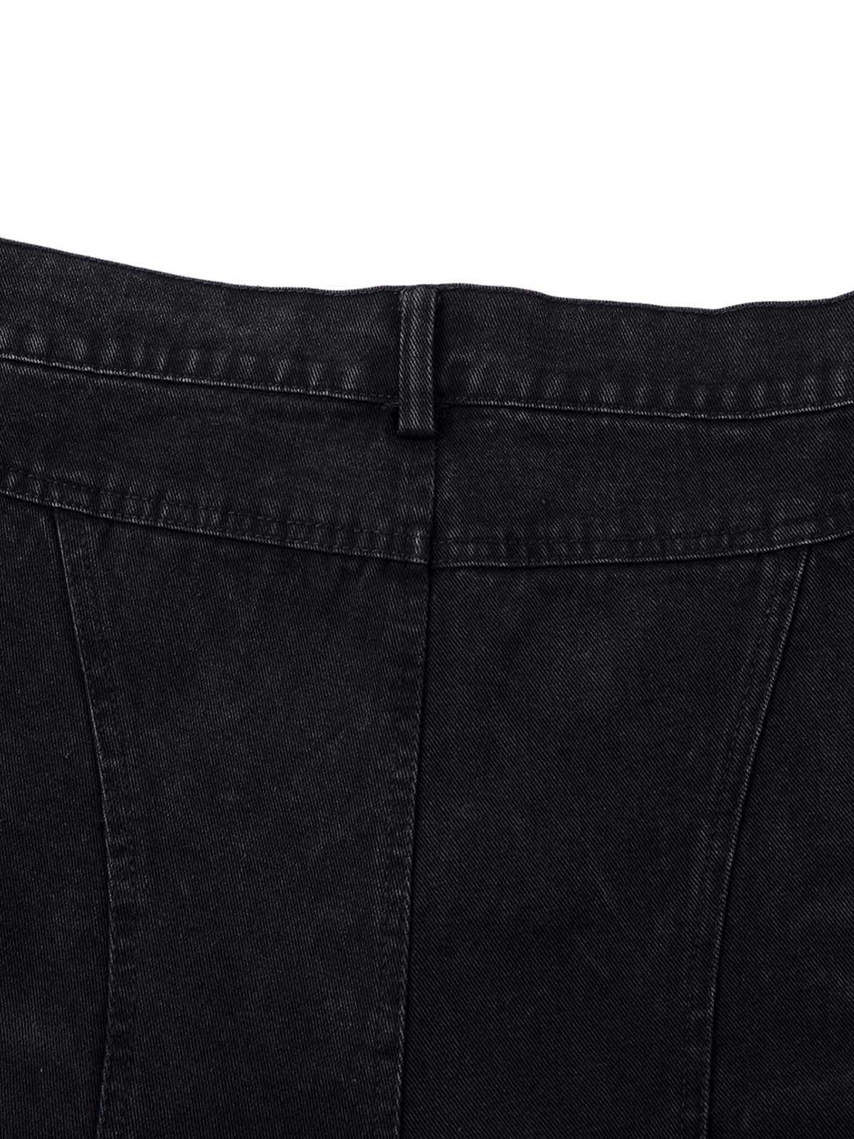Verwaschene Cargojeans mit mehreren Taschen im Used-Look