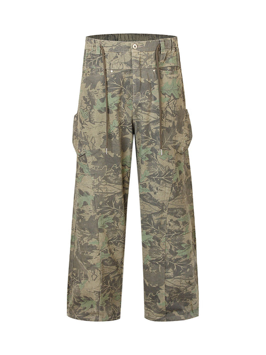Pantalon cargo multi-poches camouflage - 2355