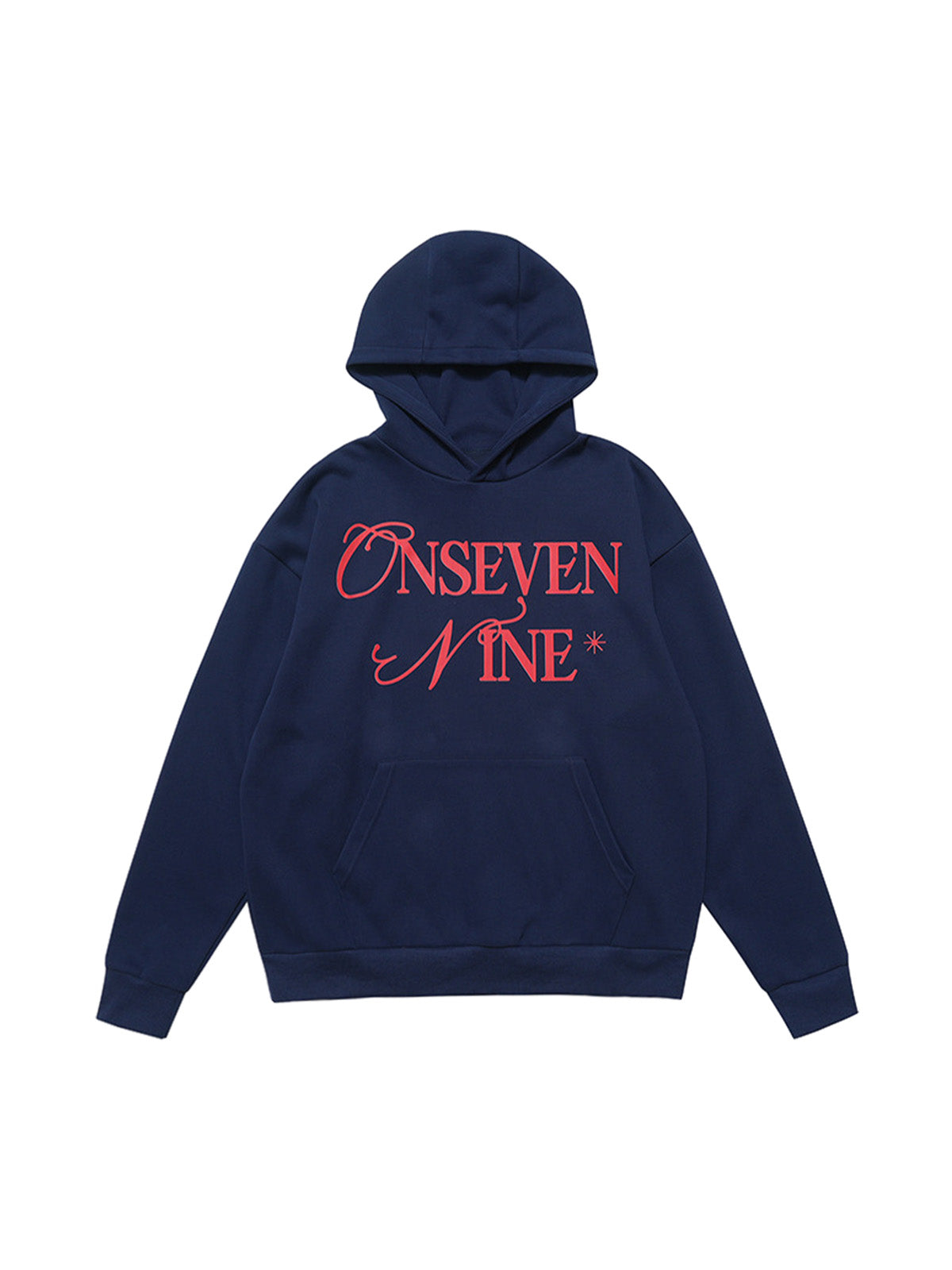Basic Fleece-Hoodie mit Buchstaben-Print