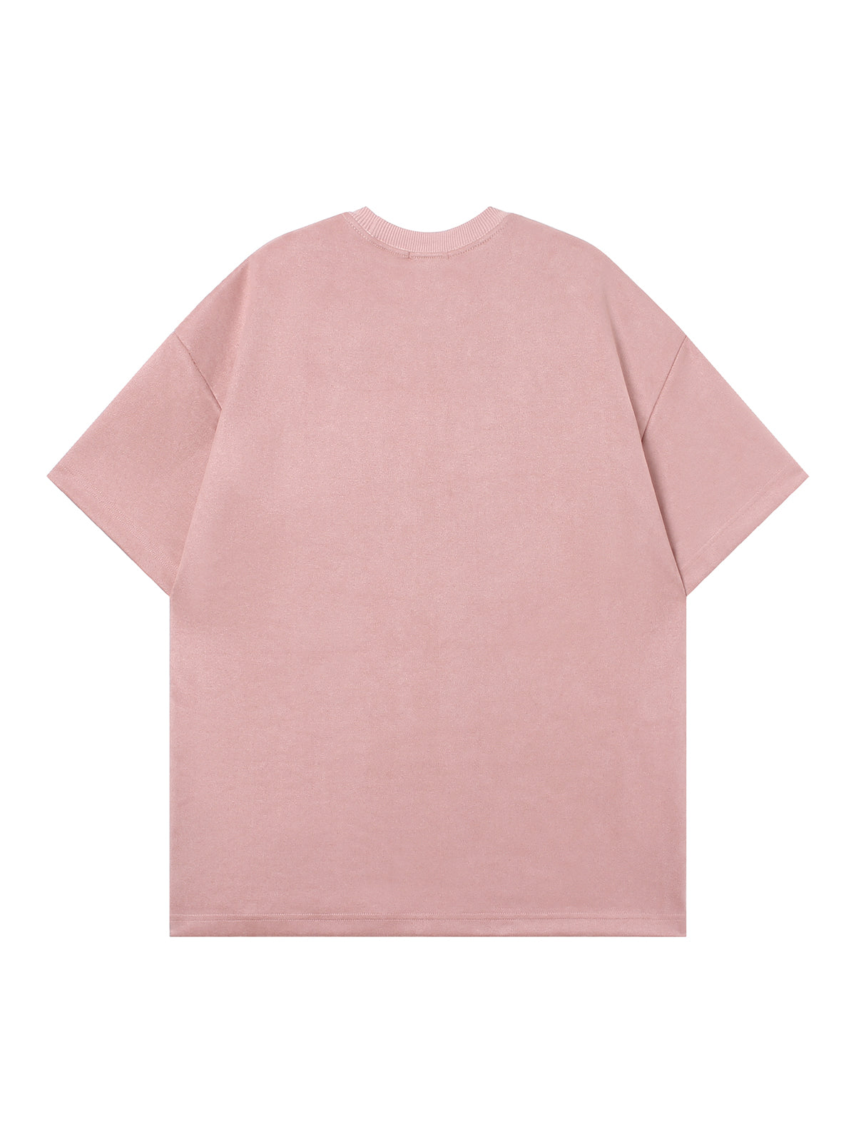 Suede Embossed Logo Chain T-Shirt