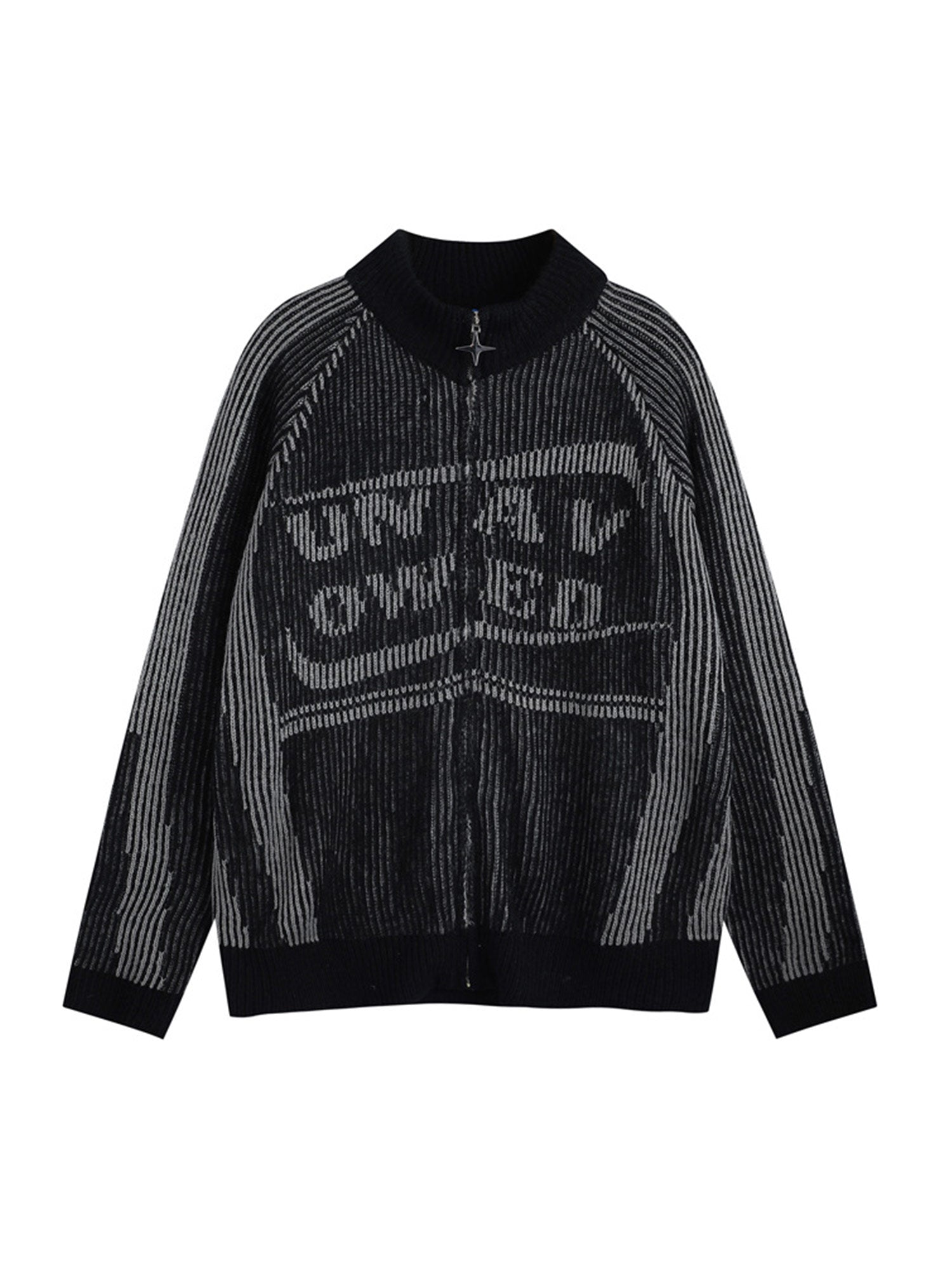 Cardigan à col montant et pull zippé Thesupermade