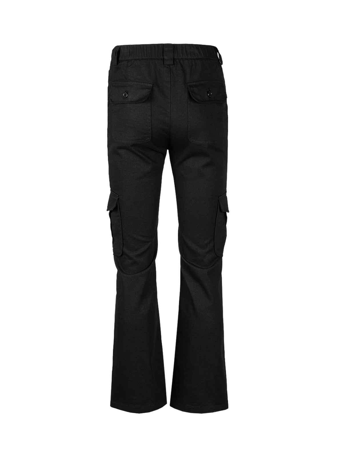 Multi-Pocket Slim Fit Flare Pants