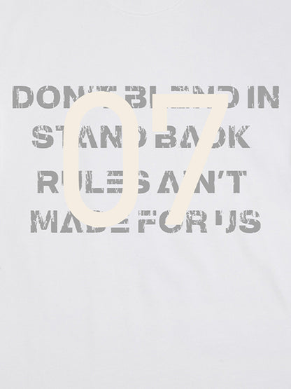 Distressed NO.7 Graphic T-Shirt