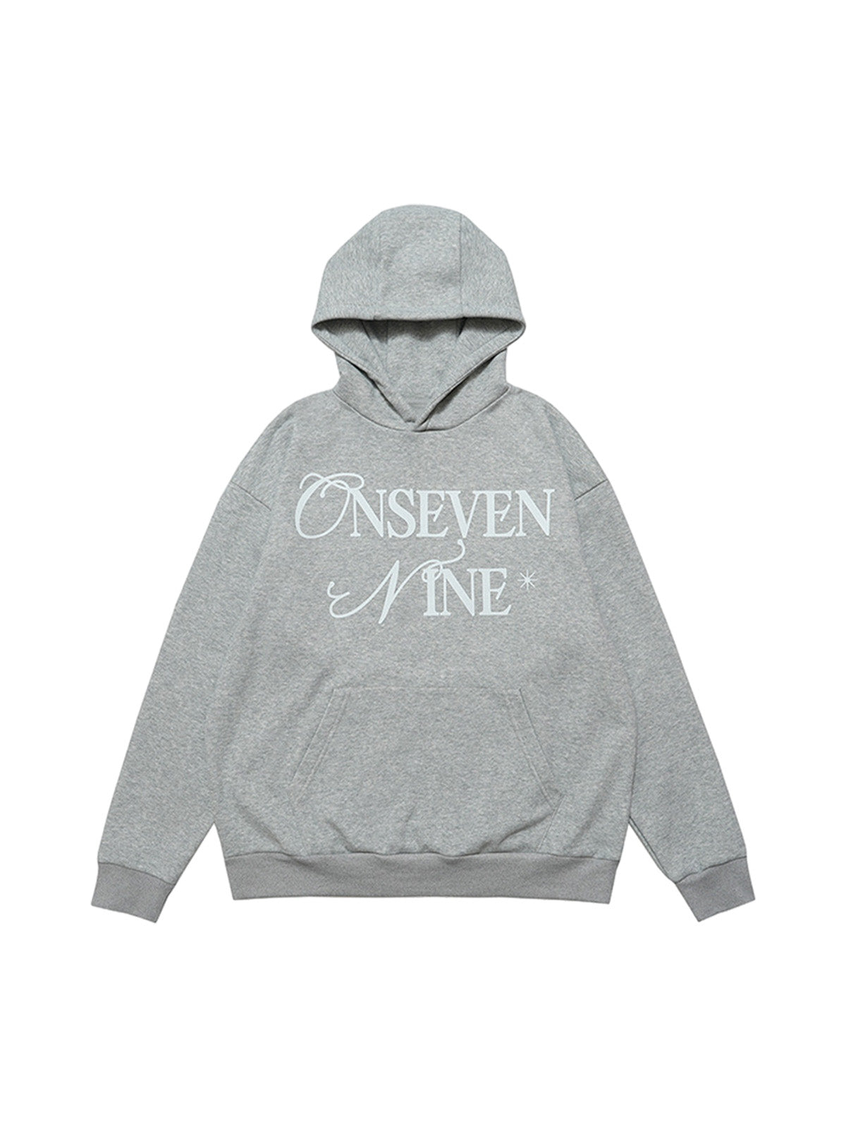 Basic Fleece-Hoodie mit Buchstaben-Print