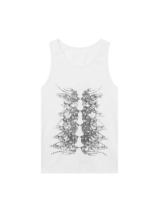 Street Skeleton Print Vest