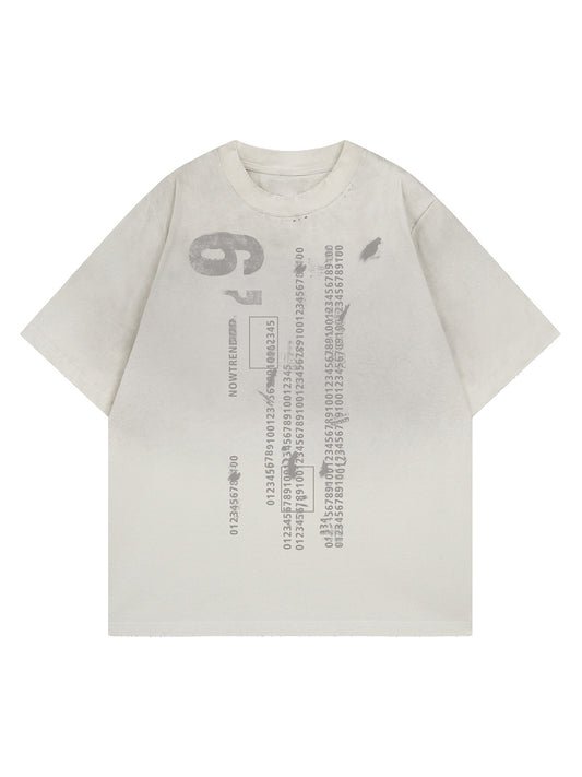 Distressed Digital Print T-shirt