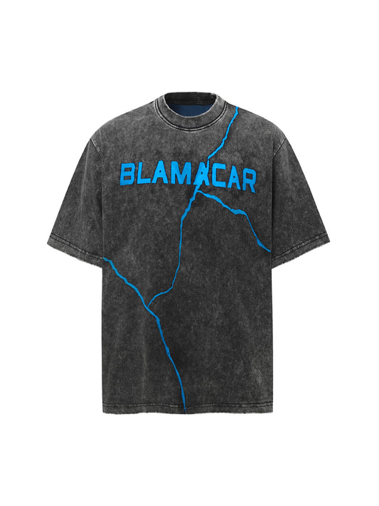 Washed Lightning Oversized T-Shirt