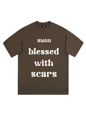 Original "Blessed With Scars" Slogan T-Shirt