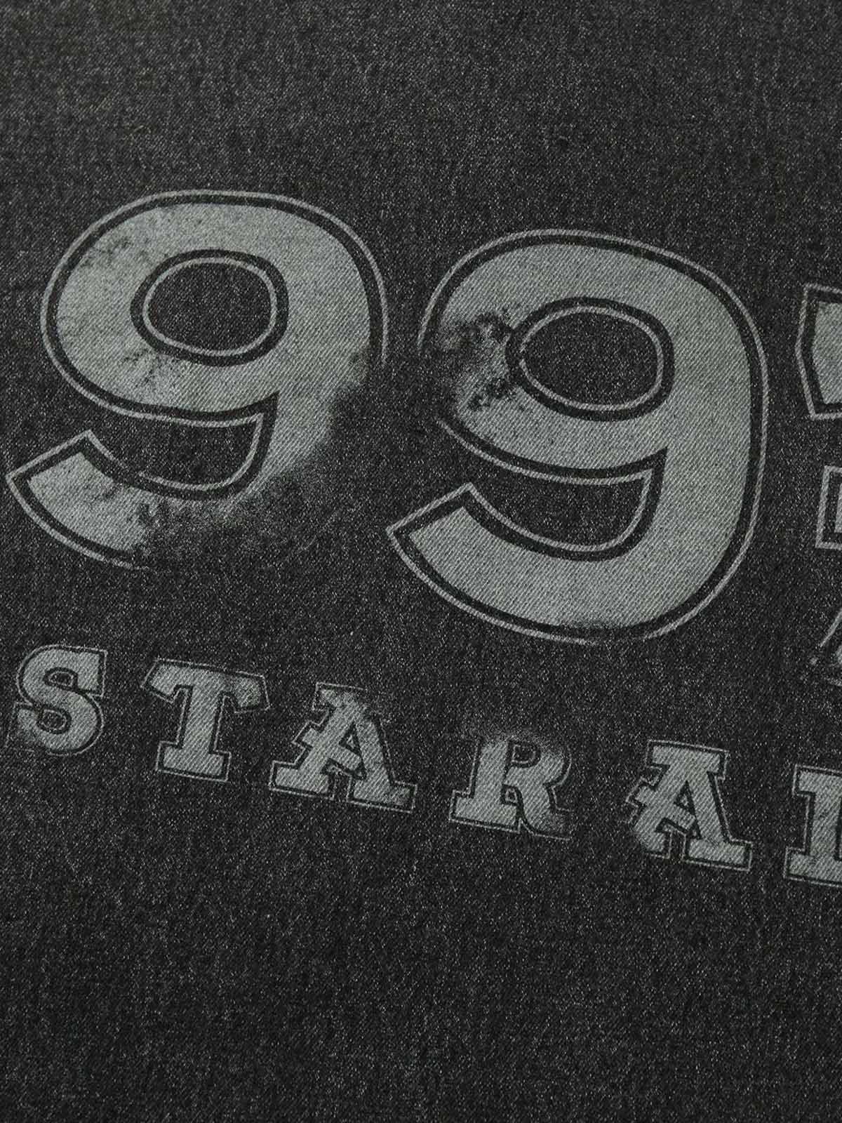Veste en jean à rivets et imprimé brodé Wasteland