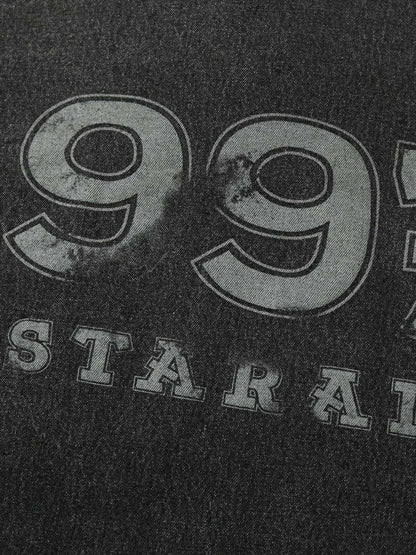 Veste en jean à rivets et imprimé brodé Wasteland