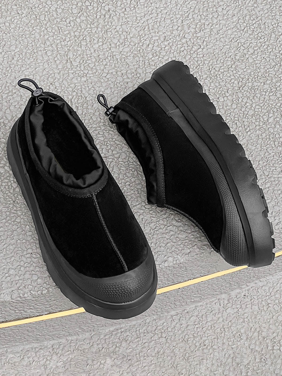 Bottes de neige en fourrure polaire à semelles épaisses Thesupermade