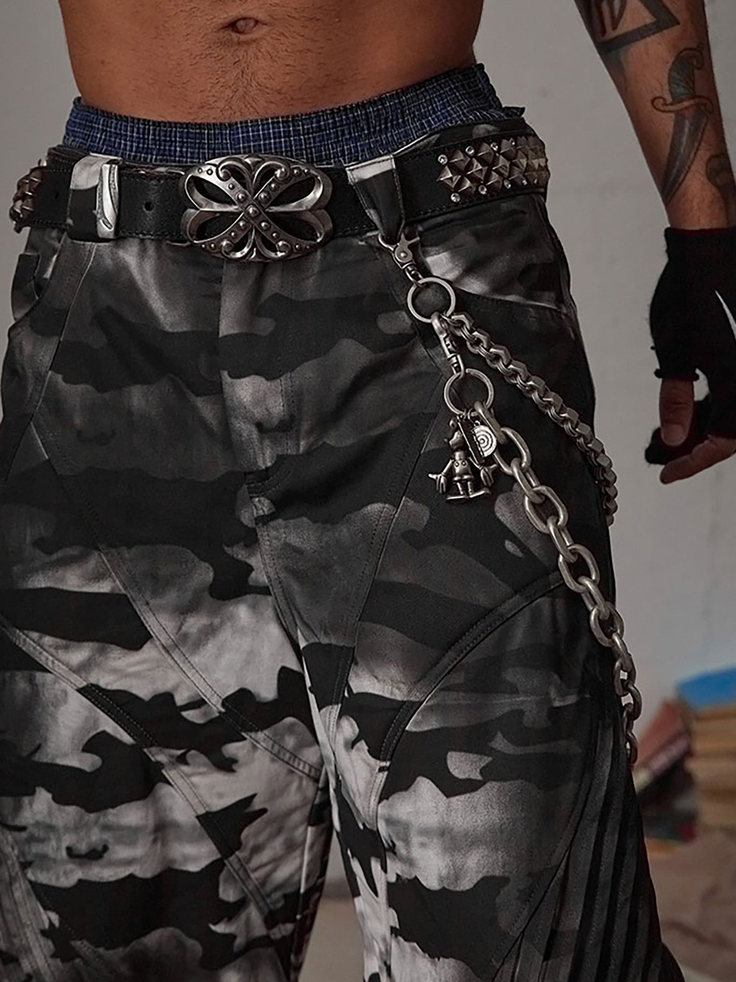Ceinture rétro punk strass Thesupermade - 2175