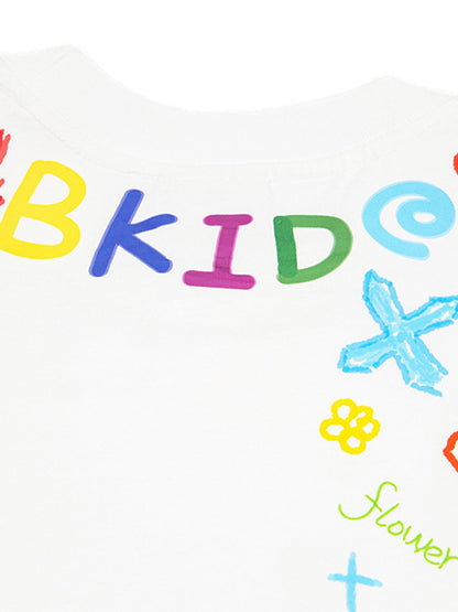 Retro Graffiti Hand-Painted T-Shirt