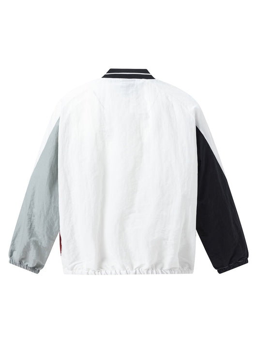 Sweat-shirt patchwork américain rétro contrasté TheSupermade - 2244
