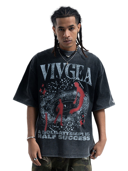 Washed Oversized Graphic T-Shirt
