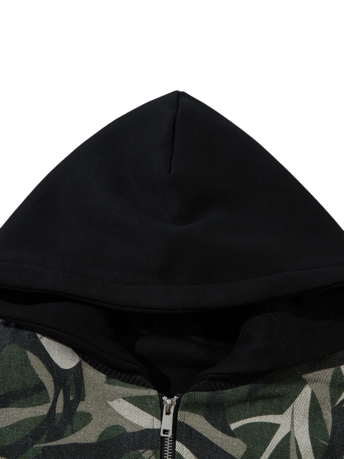 Thesupermade Camouflage Faux Zweiteiliger Trainingsanzug mit Kapuze und Fleecejacke – 2331