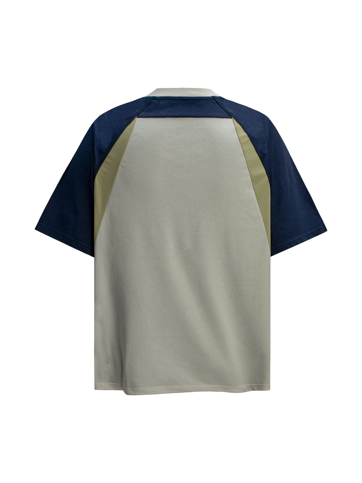 Quick-Dry Contrast Color Quarter Zip Up T-shirt