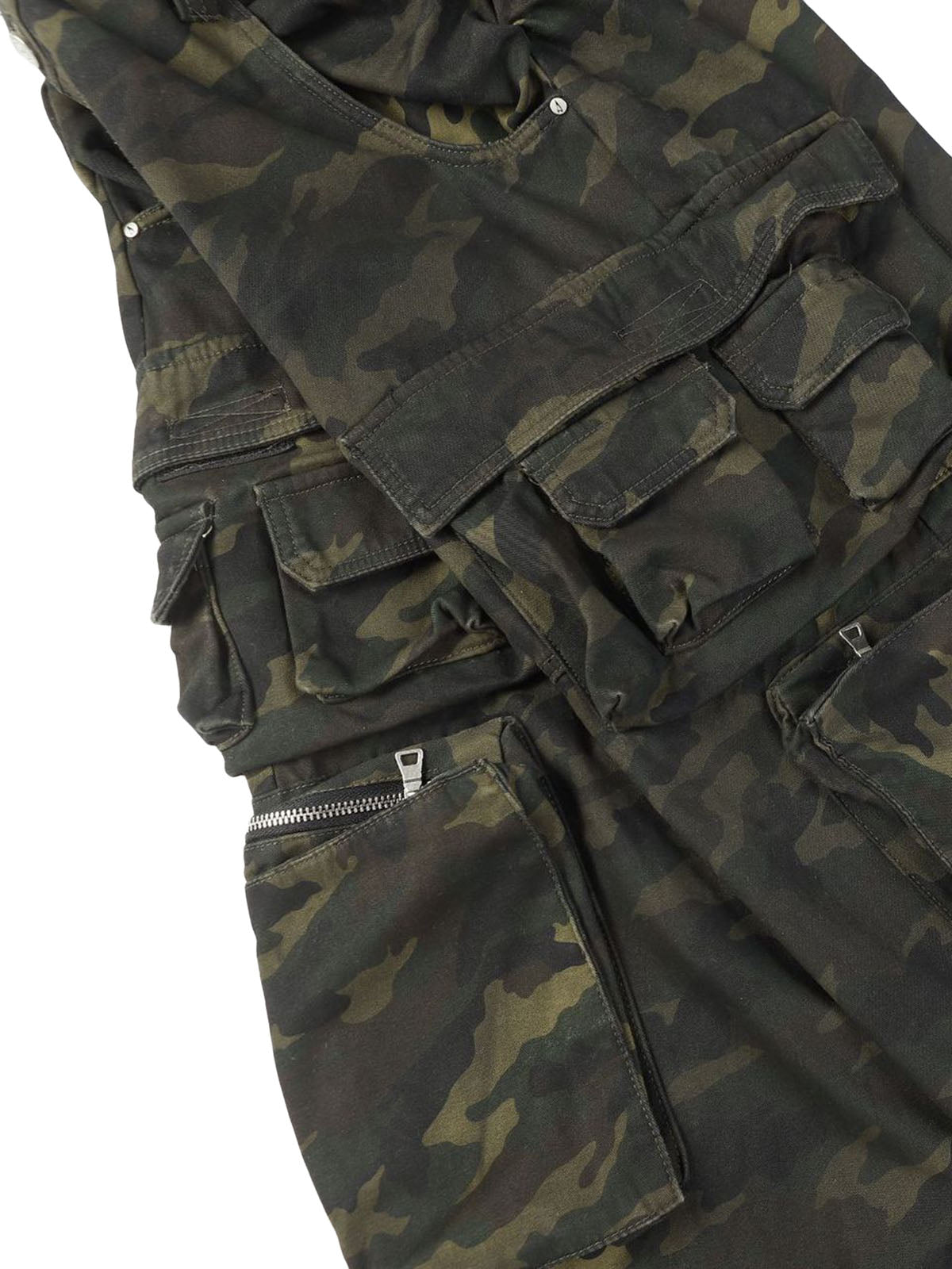 Baggy-Cargohose im Wasteland-Stil mit Camouflage-Muster