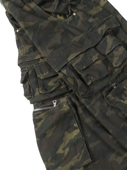 Baggy-Cargohose im Wasteland-Stil mit Camouflage-Muster