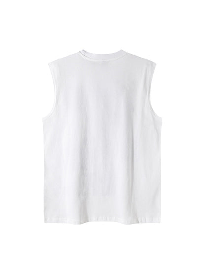 Graphic Lettering Chain Vest