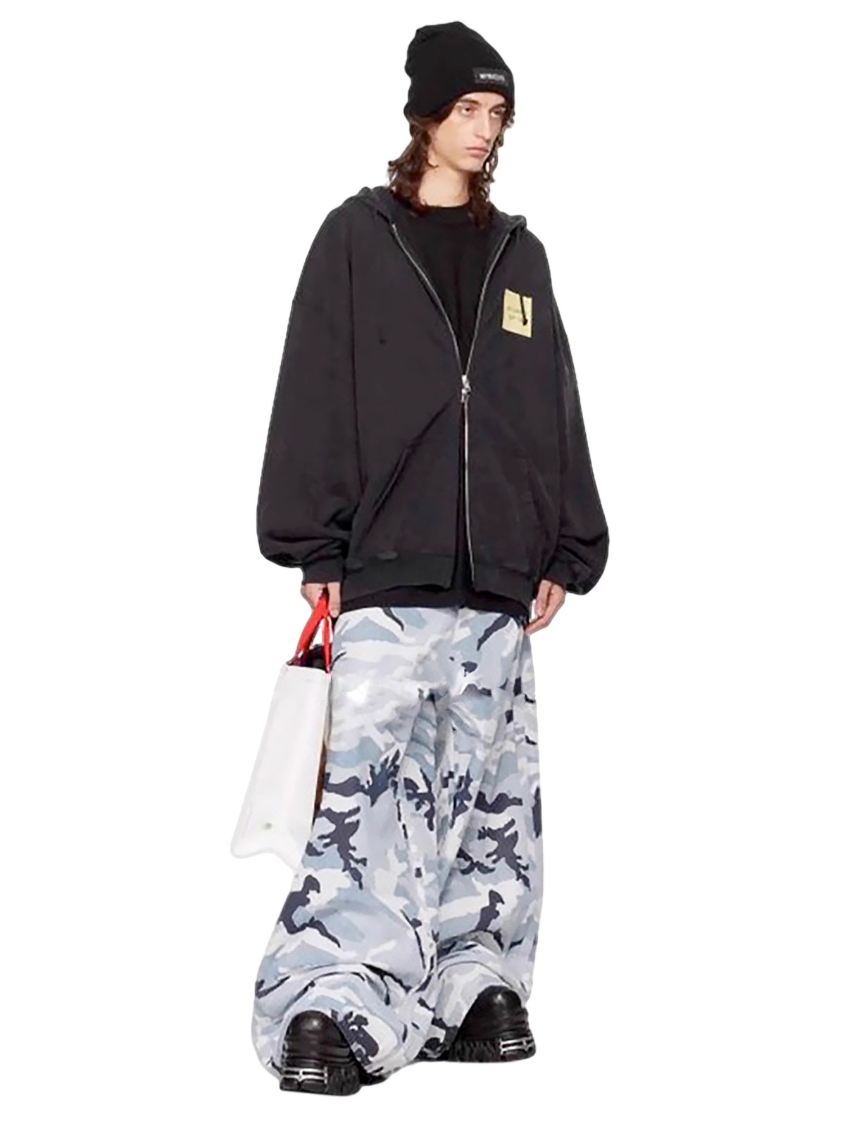 Street Retro Camouflage Baggy Jeans