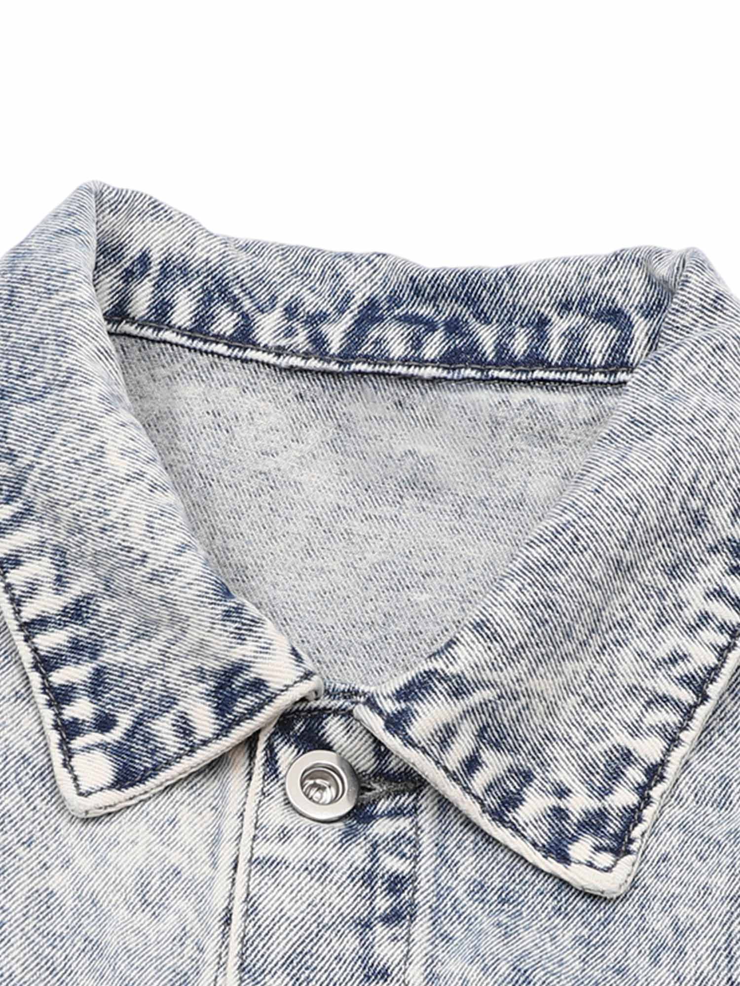Veste en jean brodée Thorn de Thesupermade