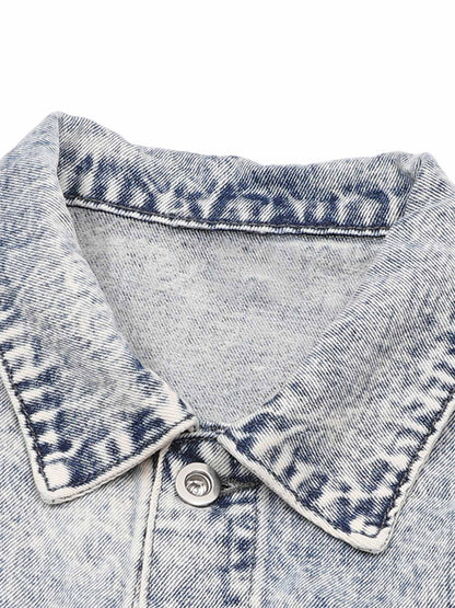 Veste en jean brodée Thorn de Thesupermade