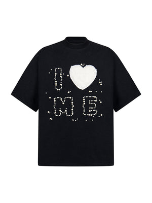 Fun "Love Me" Embellished T-Shirt