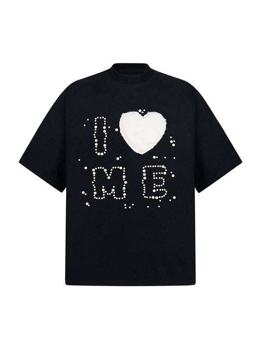 Fun "Love Me" Embellished T-Shirt