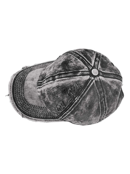 Casquette d'extérieur en denim délavé