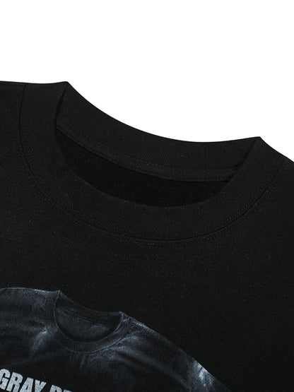Street Retro Art Pattern Printed T-Shirt