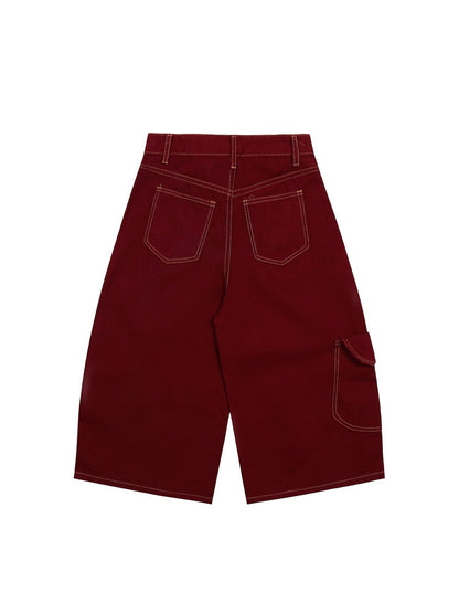 Welt-Embellished Cargo Jorts
