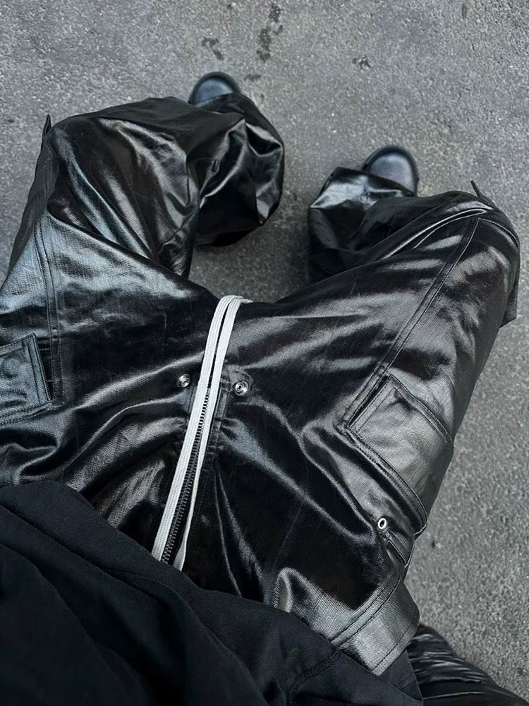 Mattbeschichteter Overall mit mehreren Taschen im RO-Stil – 2094