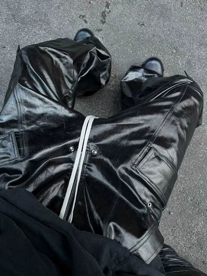 Mattbeschichteter Overall mit mehreren Taschen im RO-Stil – 2094