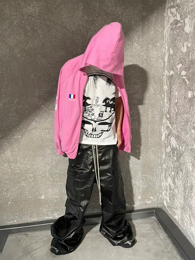 Mattbeschichteter Overall mit mehreren Taschen im RO-Stil – 2094