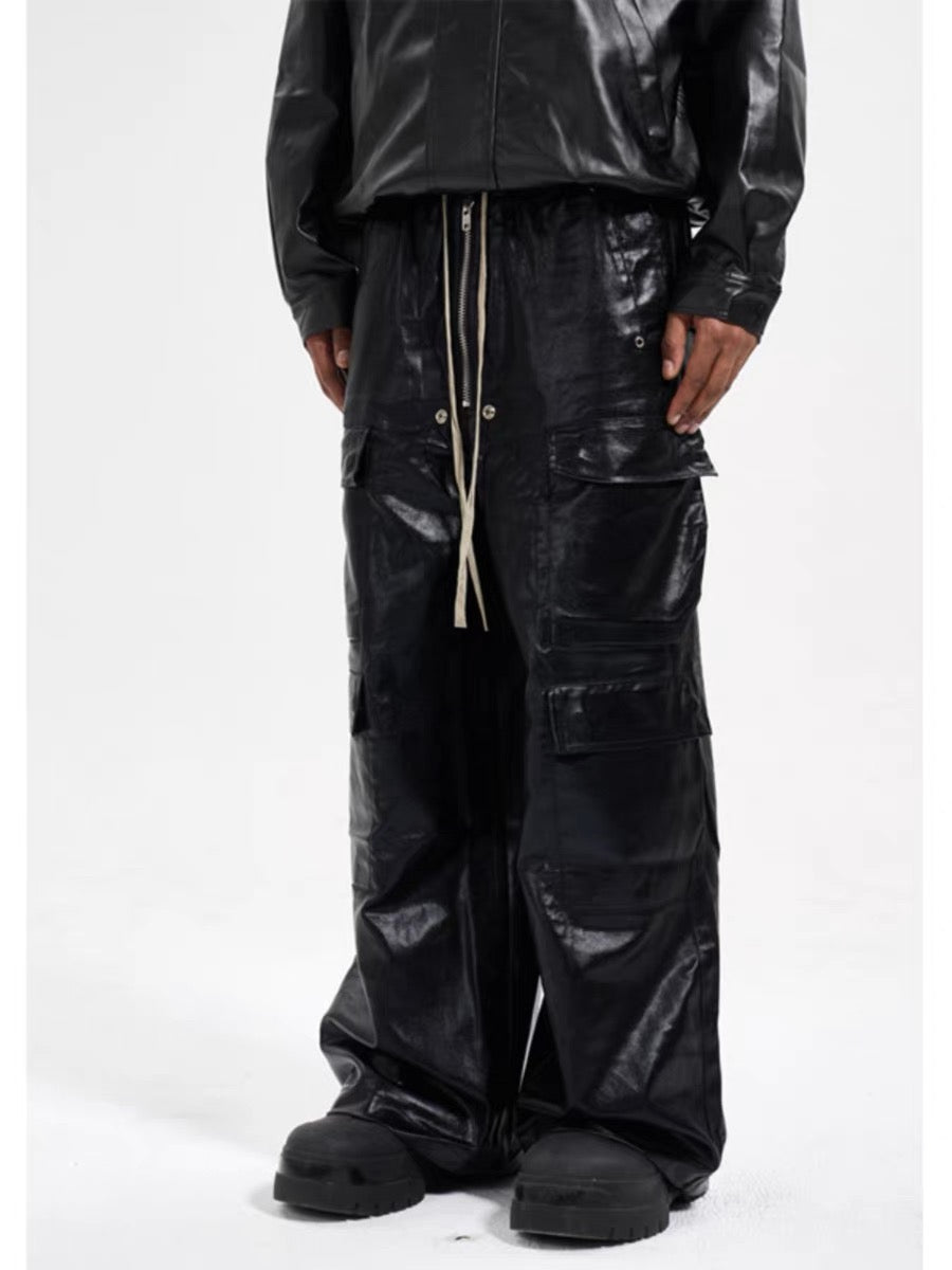 Mattbeschichteter Overall mit mehreren Taschen im RO-Stil – 2094