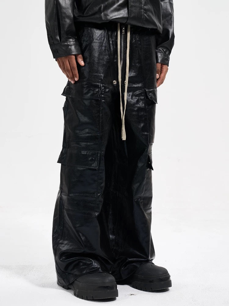 Mattbeschichteter Overall mit mehreren Taschen im RO-Stil – 2094