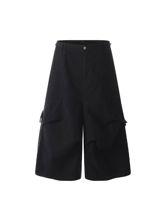 Cargo-Jeanshose im Used-Look mit mehreren Taschen