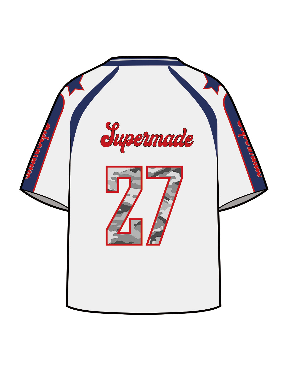 Original Camo Nummer 27 Sport-Jersey-T-Shirt