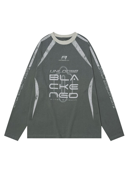 Retro Jersey  Oversized Long Sleeves T-Shirt