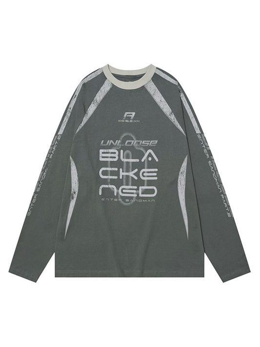 Retro Jersey  Oversized Long Sleeves T-Shirt